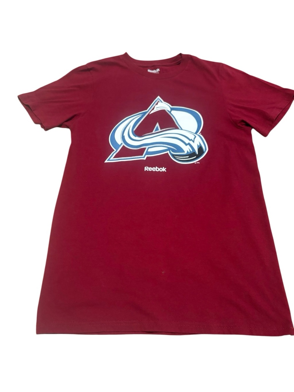 NHL Denver Avalanche Hockey Tee Shirt. Reebok. Sz Small. Great Condition!!